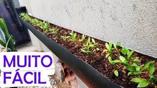 COMO FAZER JARDIM VERTICAL CANO PVC  HORTA SUSPENSA  AMANDA ALVES DIY [upl. by Atibat846]