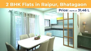 Best 2 BHK Flats in Raipur Bhatagaon  Bajaj Sky Heights  Alpha Realty [upl. by Madden]