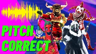 Masked Singer Pitch Correct Audio Update [upl. by Bough993]