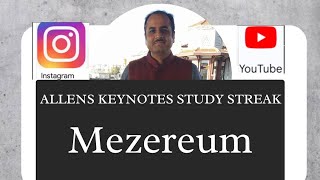 mezereum from allens keynotes [upl. by Murdocca649]