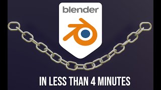 Blender  RIgidbody Chain Animation EASY [upl. by Ennail673]