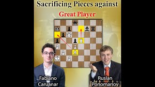 Sacrificing pieces against a great player  Caruana vs Ponomariov 2014 [upl. by Habeh]