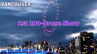 VANCOUVERs Drone Show 2024 by Pixel Sky Animations [upl. by Yesdnik]