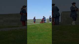 Fortress of Louisbourg canon firing part 3 fortressoflouisbourg canon canonfiring [upl. by Nelubez]