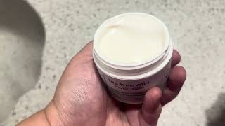 Era Organics Tea Tree Cream Face Moisturizer for Oily Skin  Product Review [upl. by Beane627]