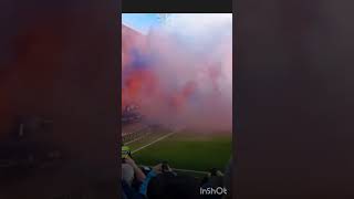 this year is the union Bears letting off smoke bombs at the start of todays match [upl. by Enawyd]