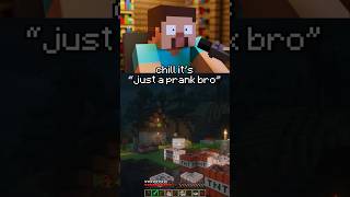 Bros pranks  minecraftshorts minecraft gaming [upl. by Deaner420]