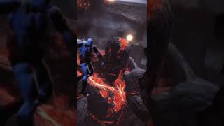 Kratos Kills Lava Titan☠️ kratos godofwar edit shorts [upl. by Nauquf]