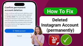 Instagram Account Delete  How to Delete Instagram Account Permanently [upl. by Esiuqcaj]