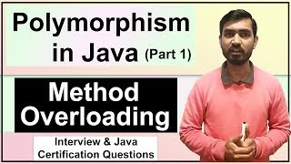 Polymorphism In Java Part 1  Method Overloading in Java [upl. by Mak]