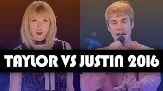 Celeb Who Had Most SCANDALOUS 2016 Taylor Swift vs Justin Bieber [upl. by Moseley]