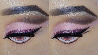 How to Beautiful Pink Doll Eye Makeup full Tutorial youtube makeup eyemakeup [upl. by Freeman]