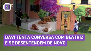 BBB 24 Davi tenta conversa com Beatriz e se desentendem de novo [upl. by Kirtap]