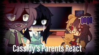 FNAF Cassidys Parents React To Cassidy Memes Gacha Part 1 ✨️ [upl. by Nimzzaj]