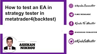 How to test an EA in strategy tester in forex market metatrader4 backtesting [upl. by Nahtnhoj614]