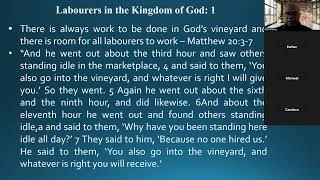 Labourers in the Kingdom of God  1 [upl. by Leacim104]