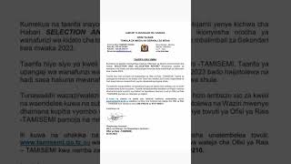 FORM FIVE SELECTION 20232024MAJINA WALIOCHAGULIWA KIDATO CHA TANO 202324 TAMISEMI [upl. by Pentheas]