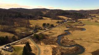 Strafford and South Strafford VT Aerial View  Green Mountain Drone 251 Project [upl. by Tracay536]