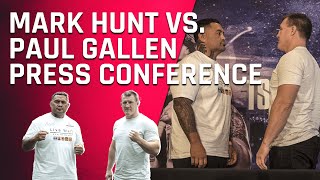 Mark Hunt vs Paul Gallen Full Press Conference [upl. by Ayot765]