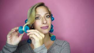 Spoolies Hair Curlers  How to Use Jumbo Heatless Curlers Beach Waves Ringlets Curls 4C [upl. by Belloir]