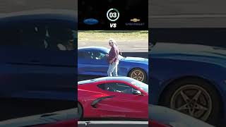 Mustang GT vs Corvette C8 Muscle vs Precision in a Drag Race Duel 🚗⚡ [upl. by Naesad990]