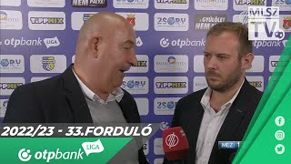 Cherchesov Stanislav értékelése a Mezőkövesd Zsóry FC  Ferencvárosi TC mérkőzésen [upl. by Ahsekram]