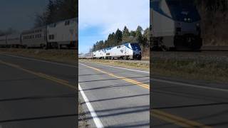 Amtrak P048 at Kirkville NY crossing [upl. by Airalednac]