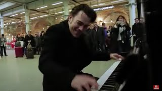 Henri Herbert Rocks The St Pancras Public Piano [upl. by Arhas512]