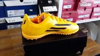 Adidas messi New F50 Adizero Shoes solar Gold 2014 [upl. by Arri]