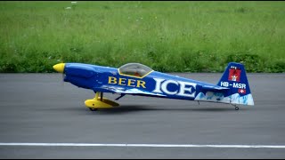 Ice Beer HBMSR Mudry CAP231 full scale model Schweizer Meisterschaften 2014 Interlaken [upl. by Sanjiv851]