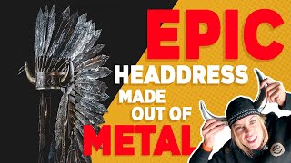 Female Welder Makes Indian Headdress out of Metal Jen Phillips [upl. by Naus137]