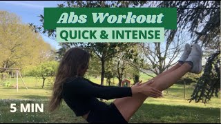 quick ab workout  5 MIN BURNER no music just birds [upl. by Springer411]