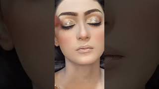 Golden eyes look pretty 😍♥️viralvideo makuptutorial lovethislook [upl. by Gebelein160]