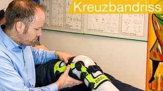 Kreuzbandriss  Diagnose Behandlung OP Nachsorge [upl. by Adnuahsor268]