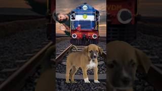 Funny train vs sand sculpture special effects on the dog joker train driver half train vfx yt [upl. by Habas585]