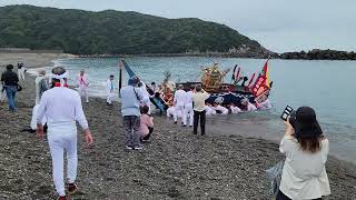 お祭りハンター早良皇子～令和五年～日出神社秋祭り～その④ 【神船神輿差し上げ】 [upl. by Emera353]