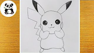 How to draw Pikachu Pokemon Pokemon taposhiarts [upl. by Derna]