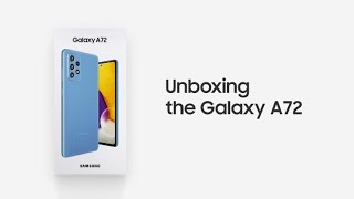 Galaxy A72 Official Unboxing  Samsung [upl. by Tsyhtema]