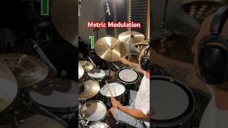 Metric Modulation on drums [upl. by Ailecnarf]