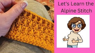 Technique Tuesday A to Z Alpine Stitch [upl. by Jar]