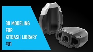 Cinema 4D 3D Modeling For Kitbash Library 01 [upl. by Llenyr739]