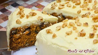 Carrot Cake with Walnuts Pineapple and Raisins A Perfect Harmony of Flavors and Textures [upl. by Lohse]