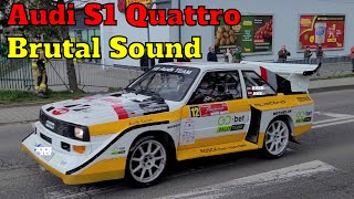 Audi S1 Quattro Brutal Sound 7 Rajd Memoriał Janusza Kuliga i Mariana Bublewicza [upl. by Rumilly282]