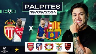 PALPITES DE FUTEBOL PARA O DIA 19 09 2024  BILHETE PRONTO QUINTOU NO MUNDO BET [upl. by Anailli]