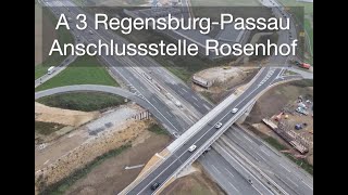 Rückbau unserer Behelfsbrücke der B8 über die A3 bei Regensburg [upl. by Jehanna]