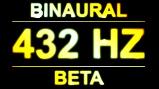 PURE 432HZ BINAURAL BEATS 🔊  8D  BETA [upl. by Norvall]