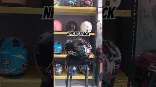 Helm Nhk r7 black visor rainbow automobile helmet helmetloverindonesia bikernhk indonesia [upl. by Dnalhsa]