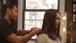 Exclusive Video  Justin Bobby Brescia Cuts Our Hair Watch The Hills Alum in Action [upl. by Orran]