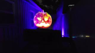 AtmosFX Halloween Decorations Projected On A Fog Machine hologram halloween ghost [upl. by Enehs791]