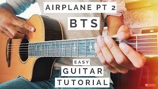 Airplane Pt 2 BTS Guitar Tutorial  Airplane Pt 2 Guitar  Guitar Lesson 536 [upl. by Teerprug]